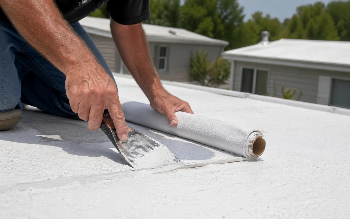 Mobile home roof repair contractor